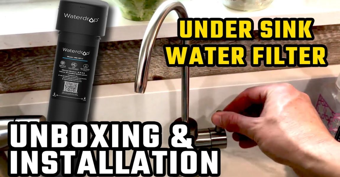 under kitchen sink water filtration essembly