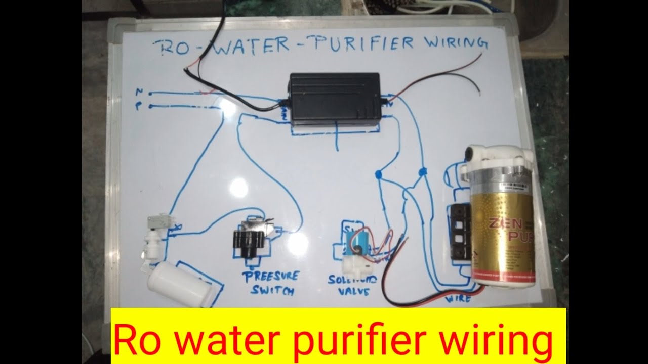 Ro water purifier wiring || ro water filter ki wiring kaise keep || wiring diagram