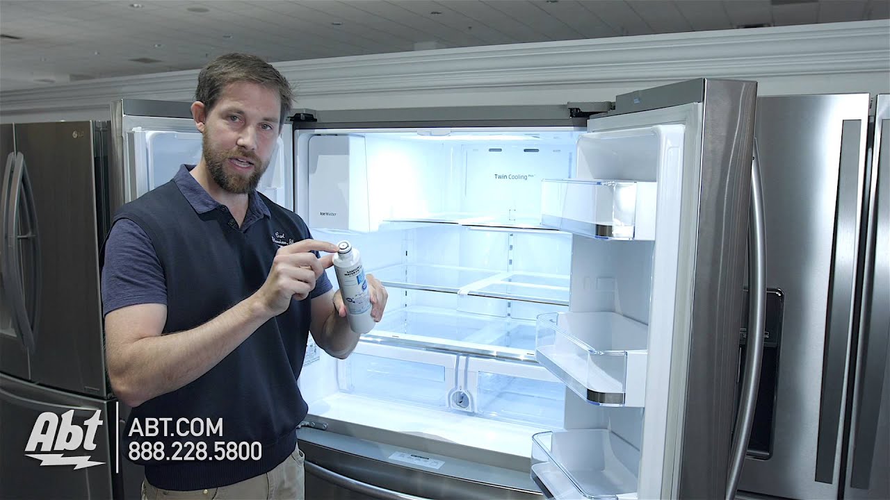 How To Replace The Water Filter On Your Samsung French Door Refrigerator Using Filter HAFCIN